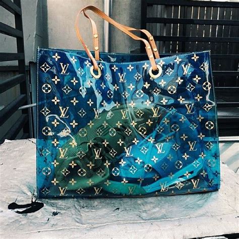 lv beach bag plastic